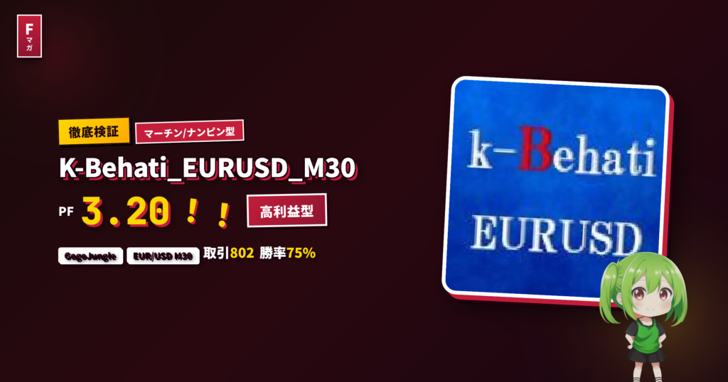K-Behati_EURUSD_M30 GogoJungle EA レビュー